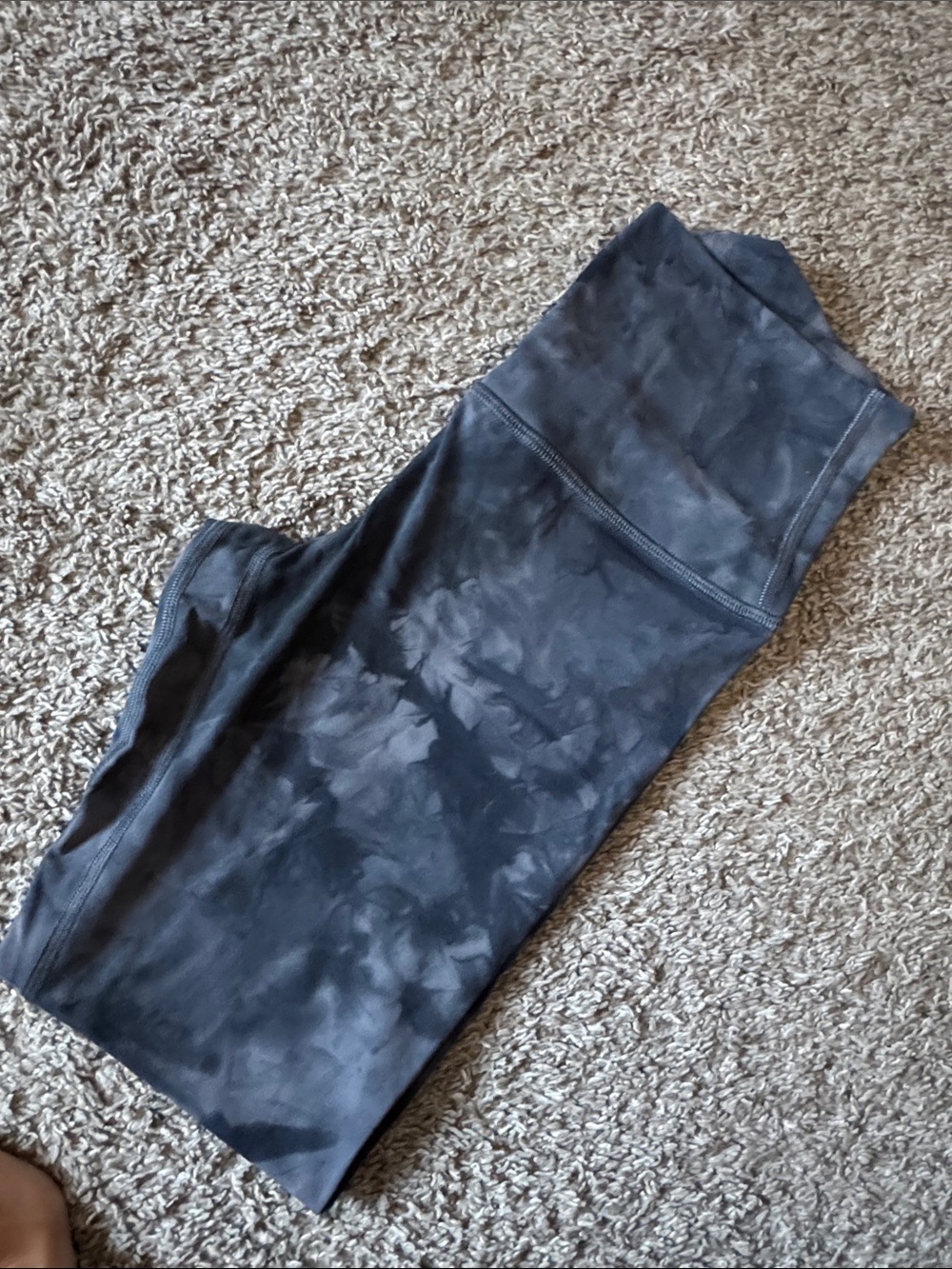 lululemon athletica Black Tie-Dye High-Rise Leggings
